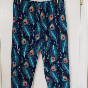 Peacock feather leggings